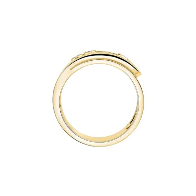 Bague Messika Move Noa ciselée en or jaune et diamant, grand modèle