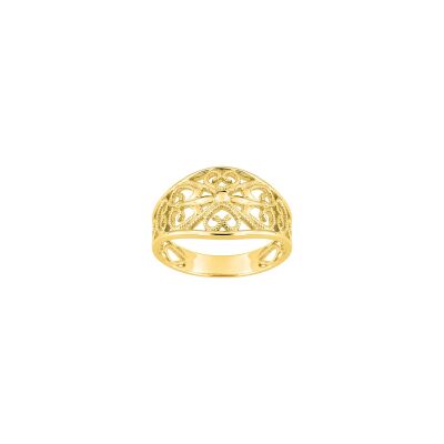 Bague fantaisie en or jaune