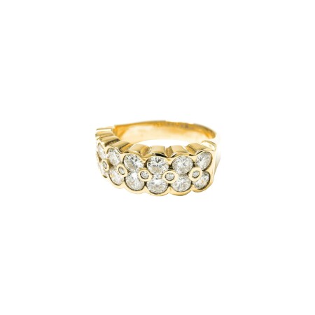 Bague Isabelle Barrier en or jaune et diamants, taille 52