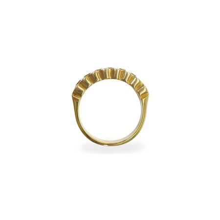 Bague Isabelle Barrier en or jaune et diamants, taille 52