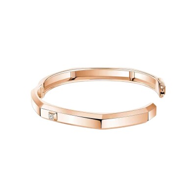 Bracelet Messika Moderniste MM en or rose et diamants