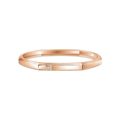 Messika Moderniste bracelet in rose gold and diamonds, medium size