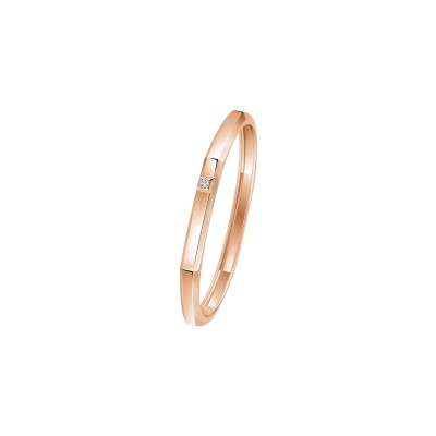 Messika Moderniste bracelet in rose gold and diamonds, medium size