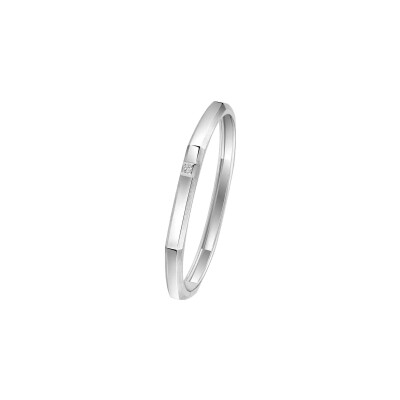 Messika Moderniste bracelet in white gold and diamonds, medium size