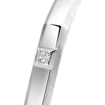 Messika Moderniste bracelet in white gold and diamonds, medium size