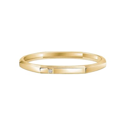 Bracelet Messika Moderniste en or jaune et diamant, moyen modèle