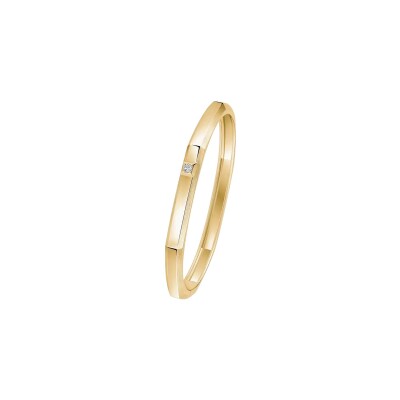 Bracelet Messika Moderniste en or jaune et diamant, moyen modèle