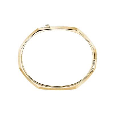 Bracelet Messika Moderniste en or jaune et diamant, moyen modèle