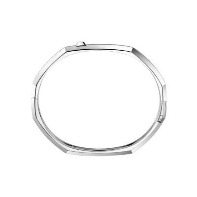 Bracelet Messika Moderniste pavé en or blanc et diamant, moyen modèle