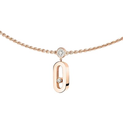 Collier choker Messika Move Uno en or rose et diamant