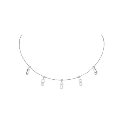 Collier choker Messika Move Uno en or blanc et diamant