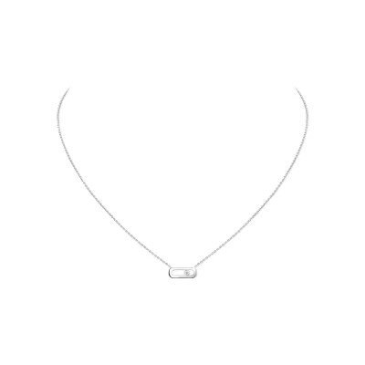 Collier Messika Move Uno en or blanc et diamants