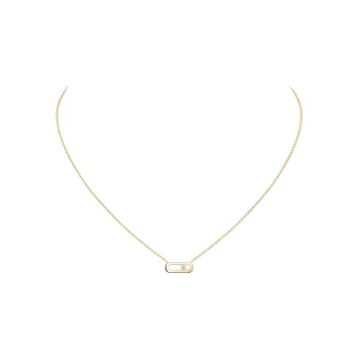 Collier Messika Move Uno en or jaune et diamants