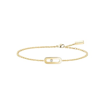 Bracelet Messika Move Uno en or jaune et diamants