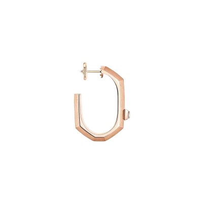 Mono boucle d'oreille Messika Moderniste en or rose et diamant, petit modèle