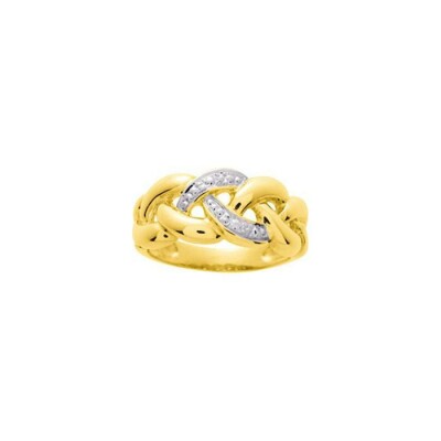 Bague en or jaune rhodié