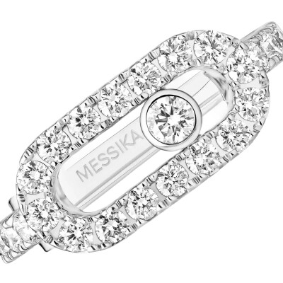 Earcuffs Messika Move Uno pavé en or blanc et diamant