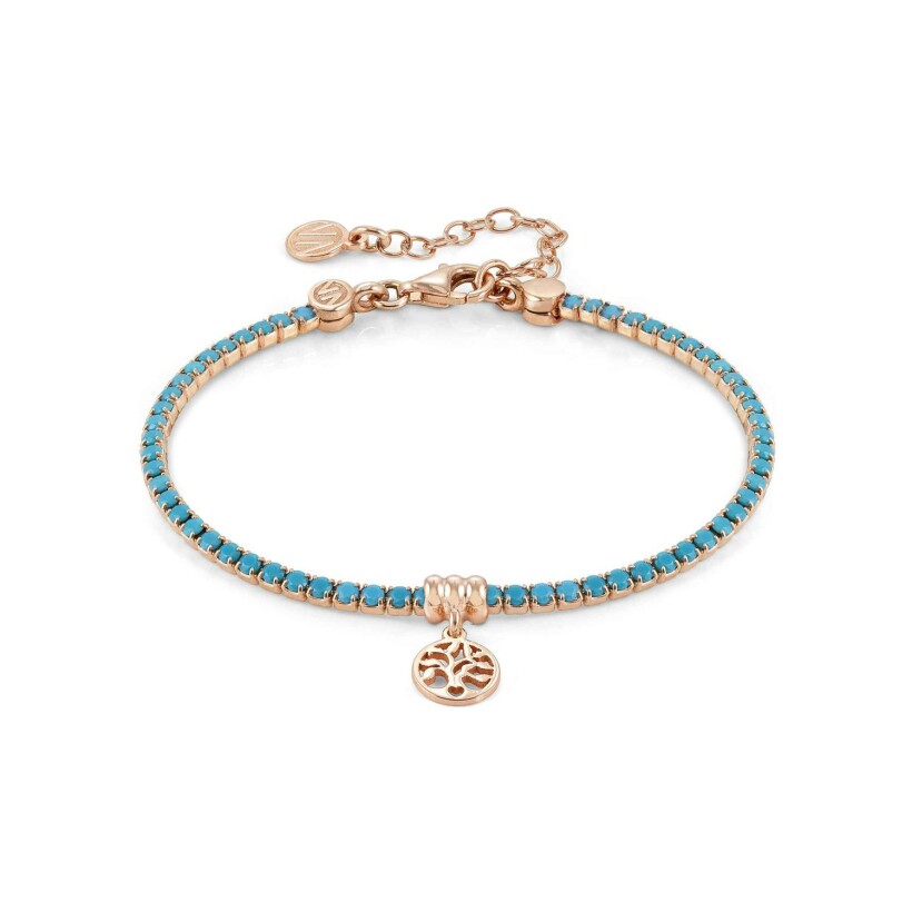 Bracelet Nomination Italy Chic & Charm en argent, or rose et oxydes de zirconium