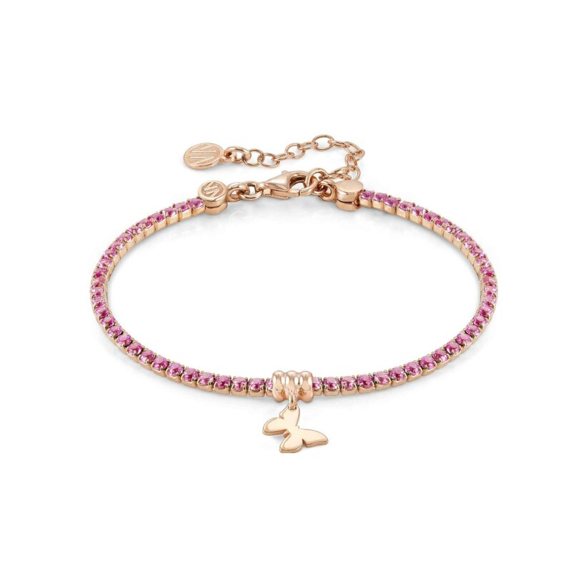 Bracelet Nomination Italy Chic & Charm en argent, or rose et oxydes de zirconium