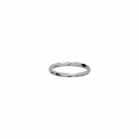 Alliance en or blanc, 2mm