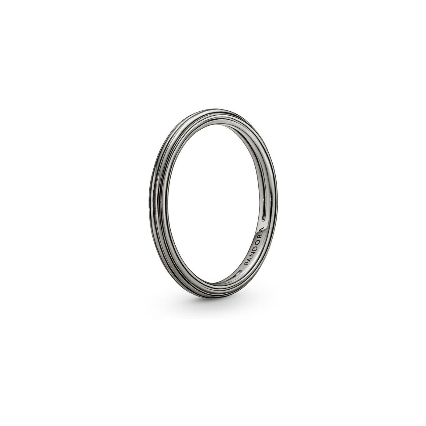 Bague Pandora en métal et ruthénium, taille 54