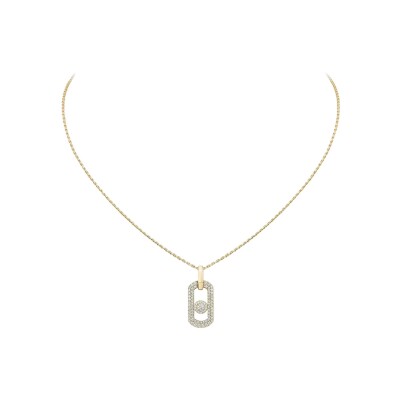 Collier Messika So Move pavé en or jaune et diamant