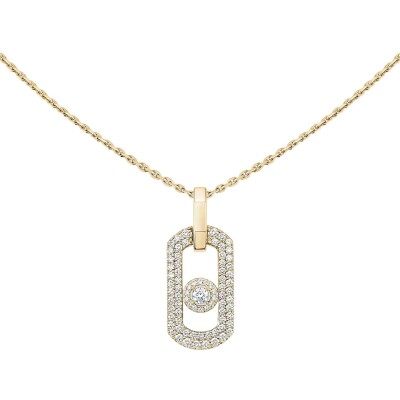 Collier Messika So Move pavé en or jaune et diamant