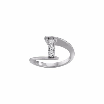 Bague Garel Envol en or blanc et diamants de 0.30ct