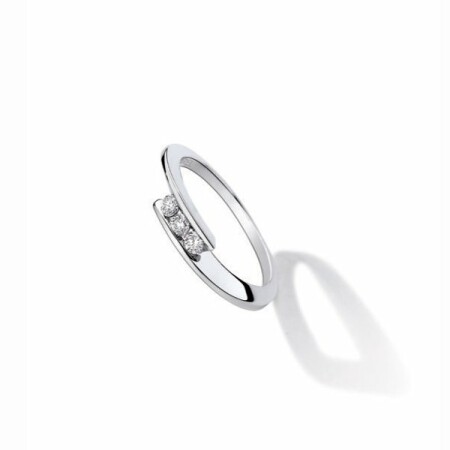 Bague Garel Envol en or blanc et diamants de 0.06ct