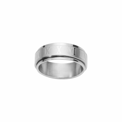 Bague Phebus en acier, taille 62