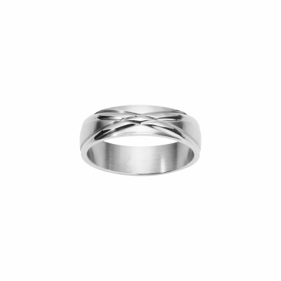 Bague Phebus en acier, taille 62