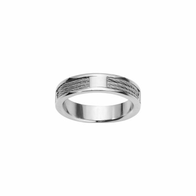 Bague Phebus en acier, taille 62