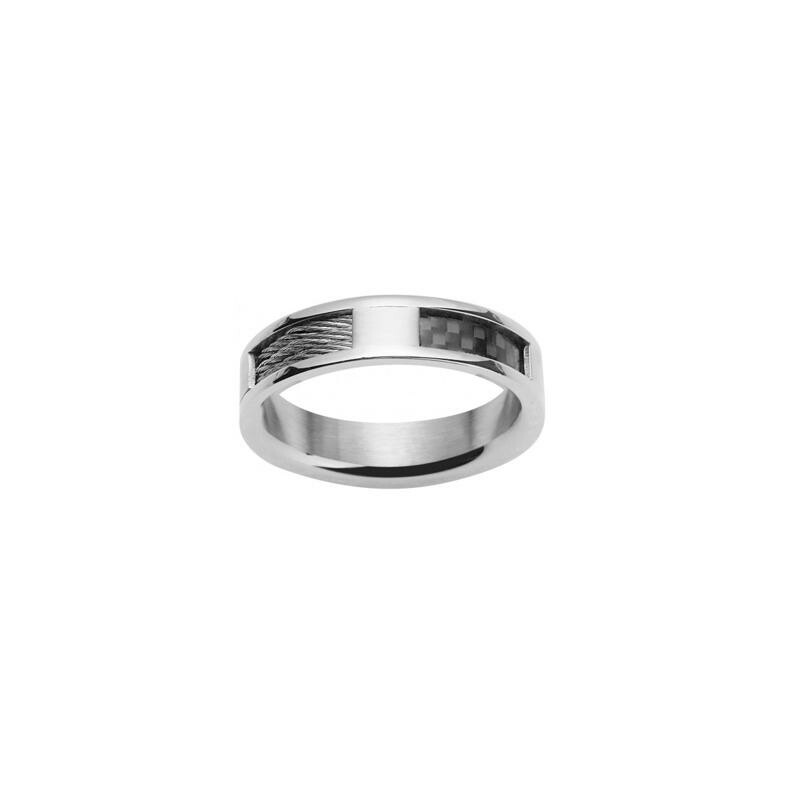 Bague Phebus en acier, taille 60