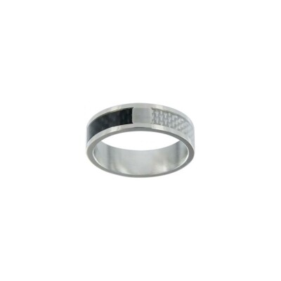Bague Phebus en acier, taille 58