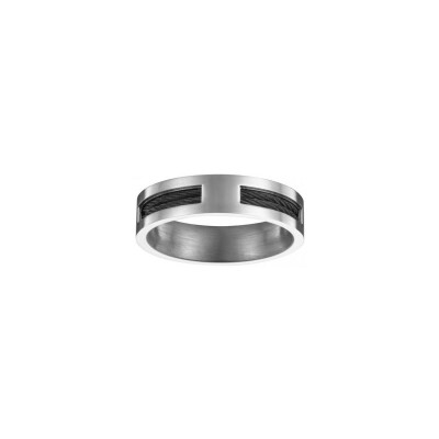 Bague Phebus en acier, taille 58