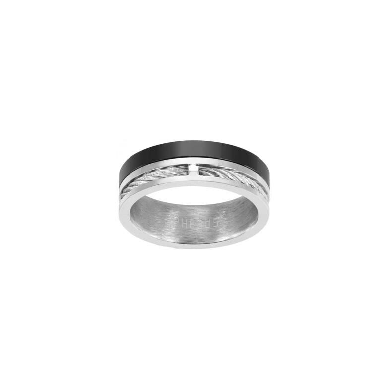 Bague Phebus en acier, taille 60