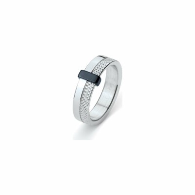 Bague Phebus en acier, taille 64