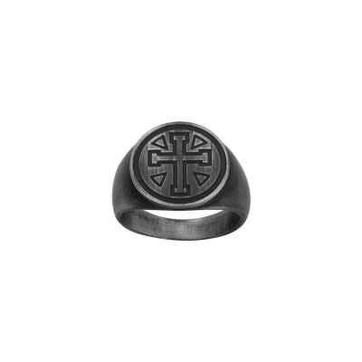 Bague Phebus en acier, taille 62