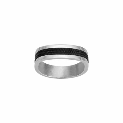 Bague Phebus en acier, taille 60