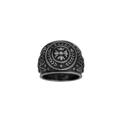 Bague Phebus en acier, taille 52
