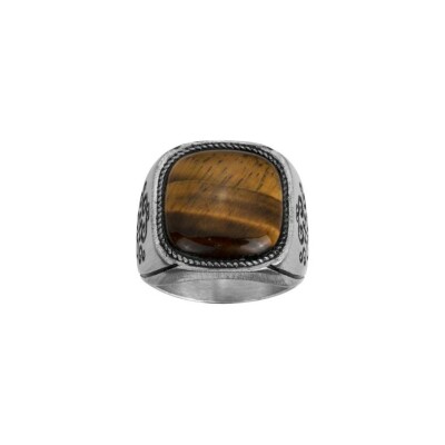 Bague Phebus en acier, taille 64