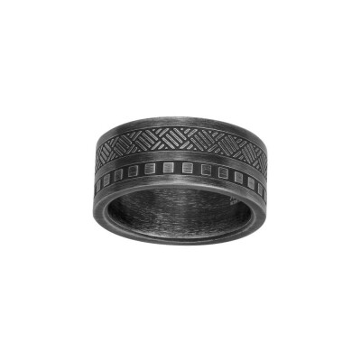 Bague Phebus en acier, taille 62