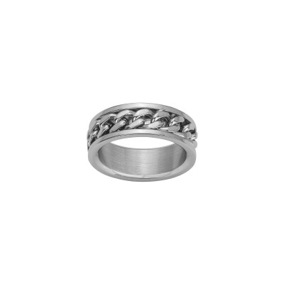 Bague Phebus en acier, taille 64