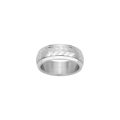 Bague Phebus en acier, taille 60
