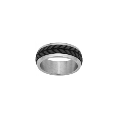 Bague Phebus en acier, taille 66