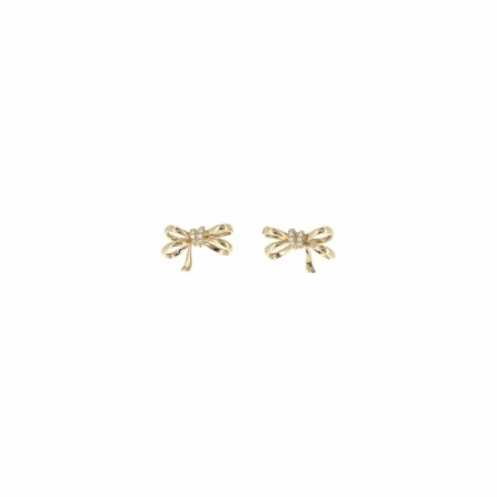 Rattrapantes earrings, in yellow gold and diamonds