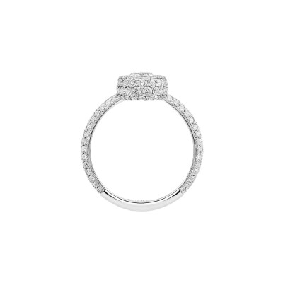 Bague solitaire Messika Divine Enigma solitaire en or blanc et diamant