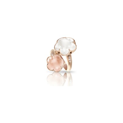 Pasquale Bruni Bon Ton ring in rose gold and quartz