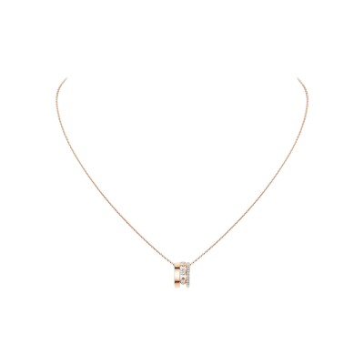 Messika Move Romane pendant necklace in rose gold and diamonds, large model