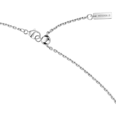 Collier pendentif Messika Move Romane pendentif en or blanc et diamant, grand modèle